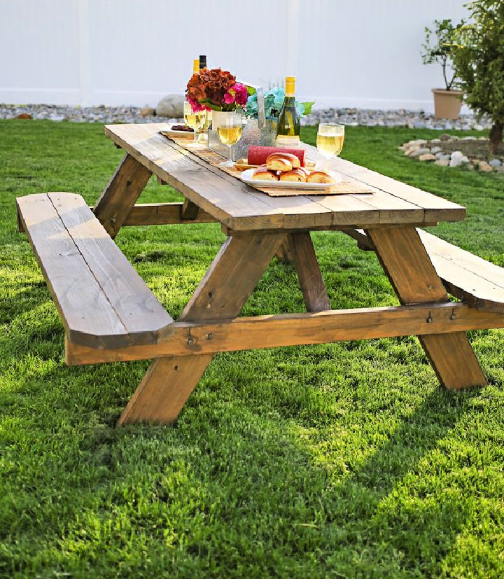 40 Free DIY Picnic Table Plans (with PDF and Blueprints)