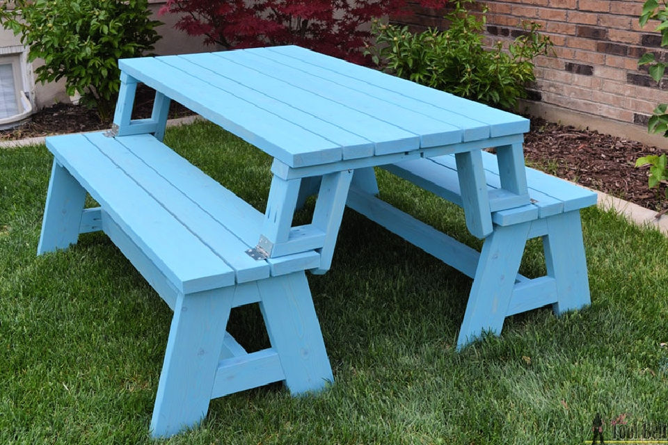 40 Free DIY Picnic Table Plans (with PDF and Blueprints)
