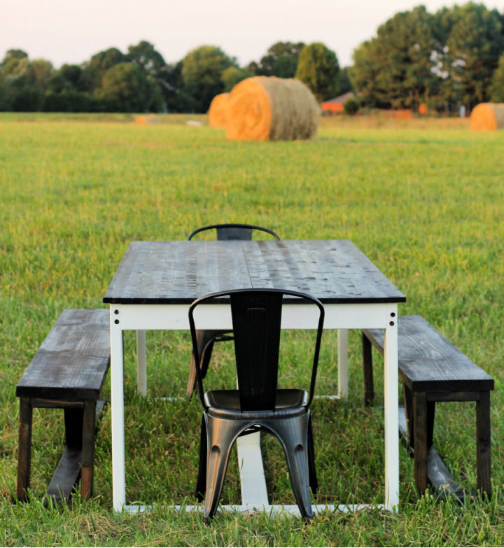 40 Free DIY Farmhouse Table Plans To Get Rustic Style Blitsy
