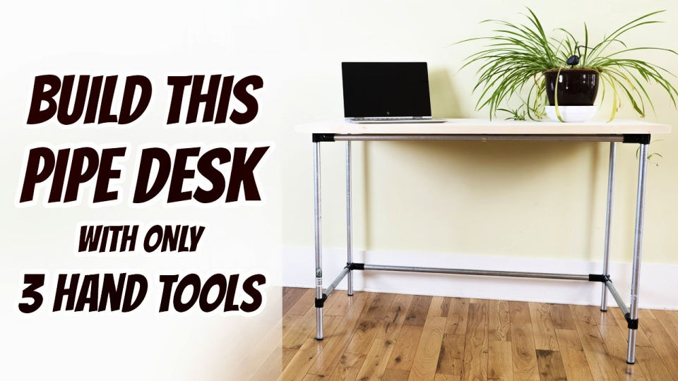 25 Industrial Inspired DIY Pipe Desk Plans with Shelves