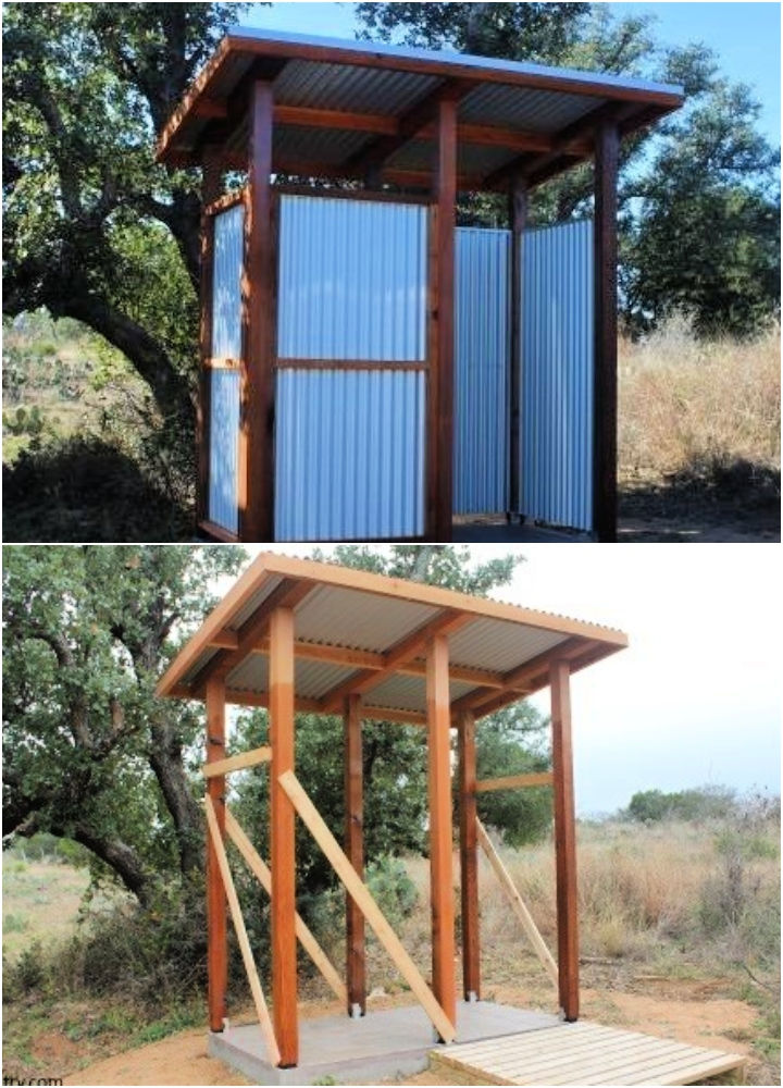 30 Outdoor Shower Ideas For Backyard to DIY This Summer Blitsy