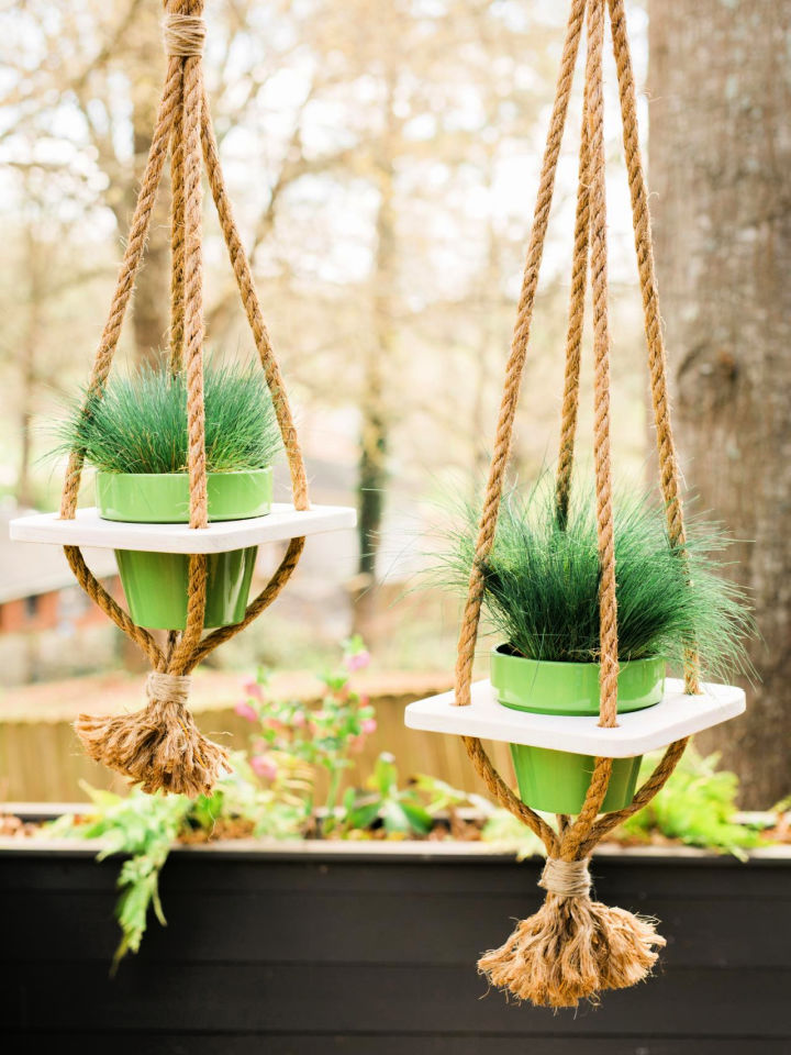 30 DIY Hanging Planter Ideas to Hang Plants Indoor or Outdoor