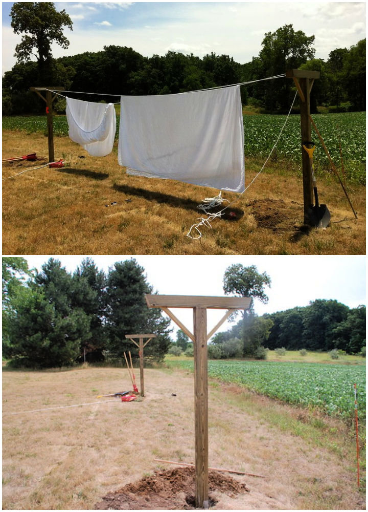 15 Durable and Cheap DIY Clothesline Ideas To Make Blitsy