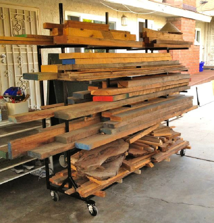 DIY Lumber Rack (25 Free Plans) Blitsy