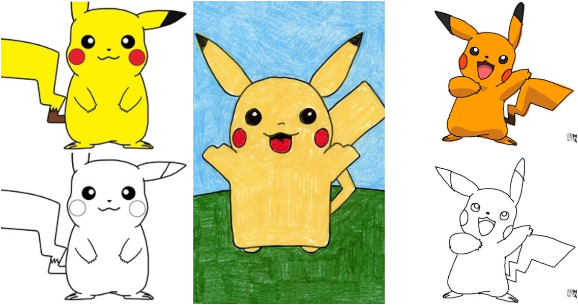 Top 157 + How to draw pikachu cartoon