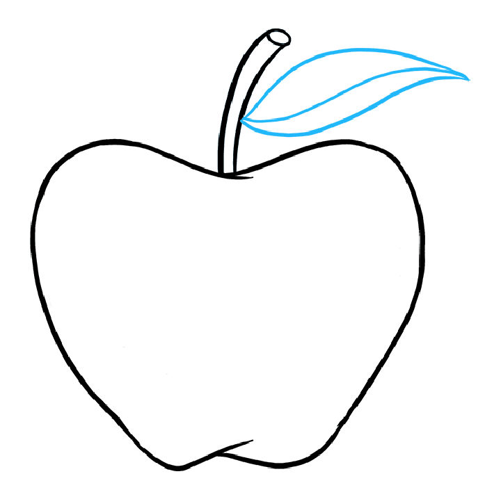 25 Easy Apple Drawing Ideas How To An Draw Apple Blitsy