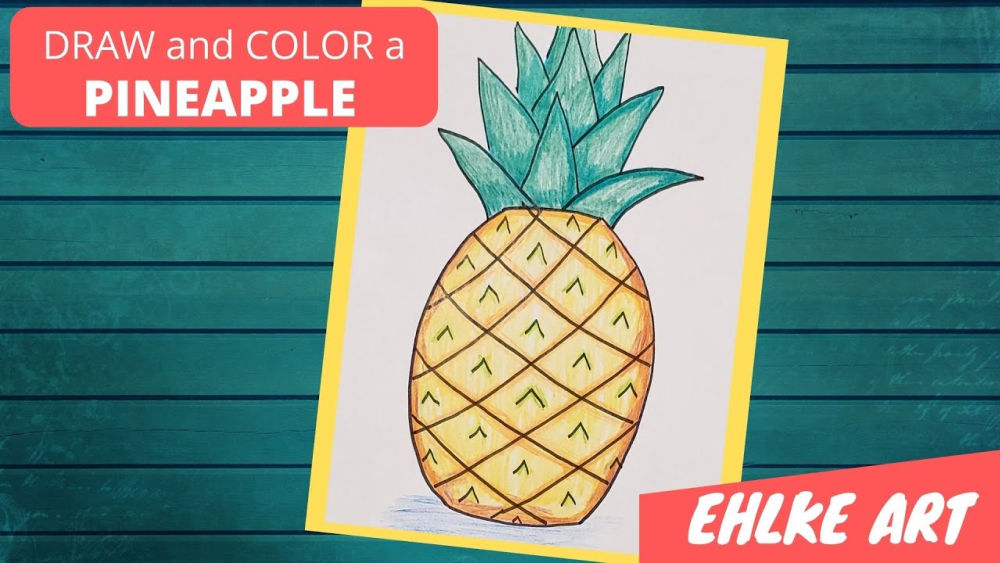 25 Easy Pineapple Drawing Ideas How to Draw a Pineapple