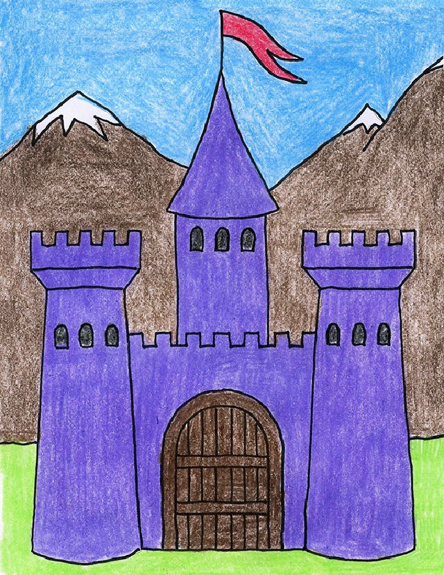 25 Easy Castle Drawing Ideas How to Draw a Castle