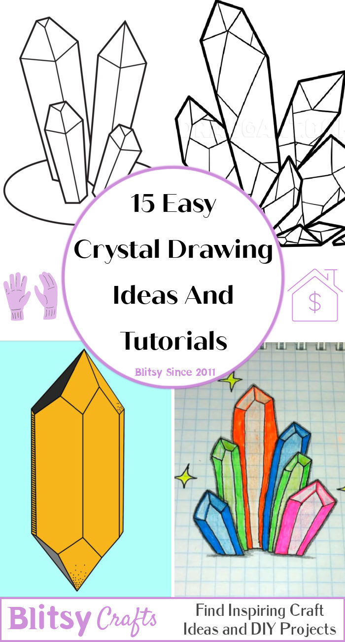15 Easy Crystal Drawing Ideas How to Draw Crystals