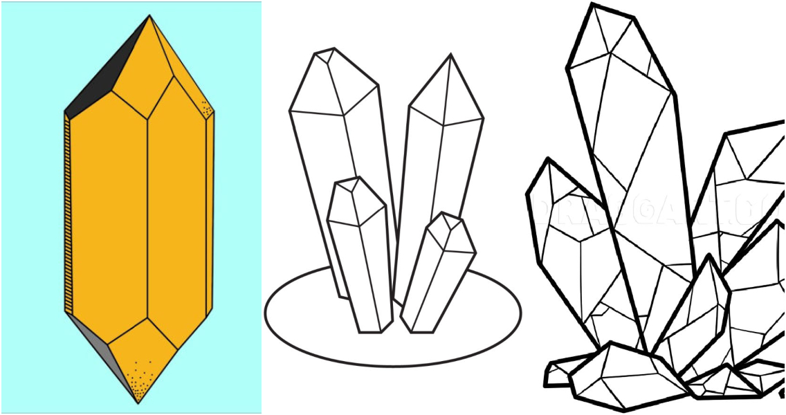 15 Easy Crystal Drawing Ideas How to Draw Crystals