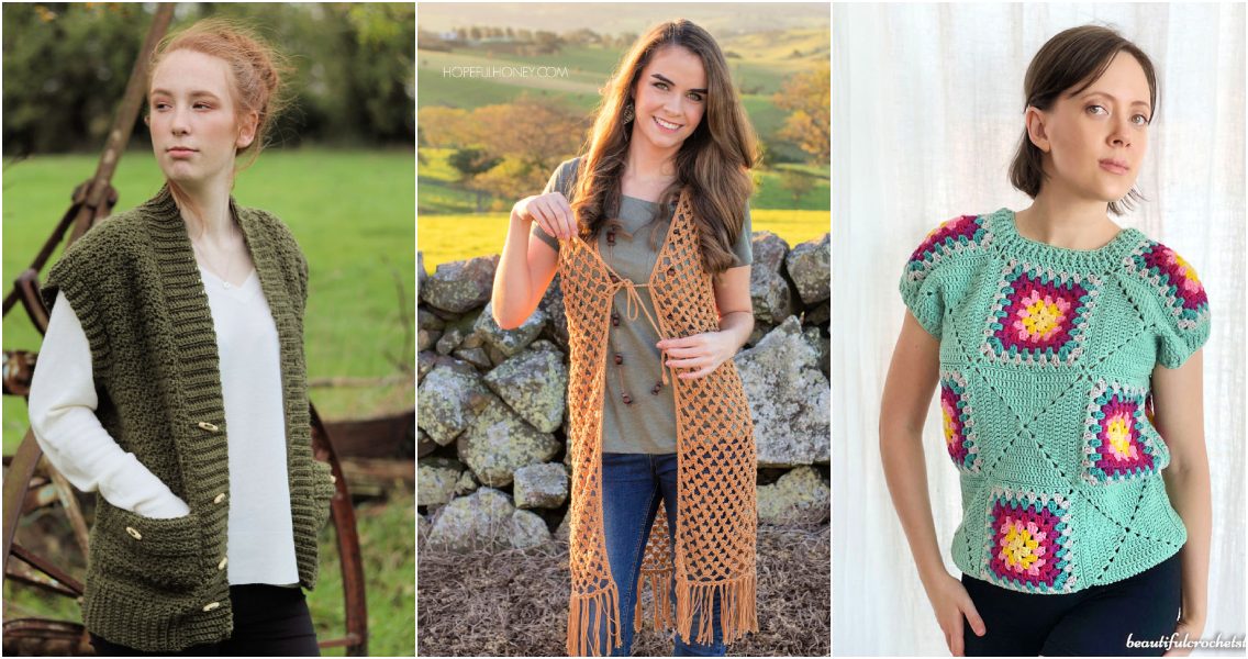 30 Free Crochet Vest Patterns (Easy Pattern) Blitsy
