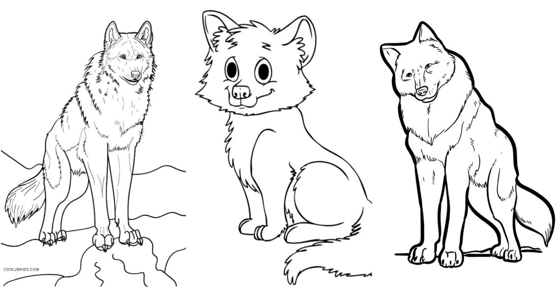 25 Free Wolf Coloring Pages for Kids and Adults Blitsy