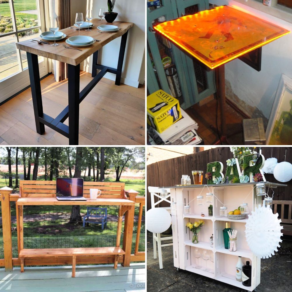 DIY Bar Table Step by Step Guide Blitsy