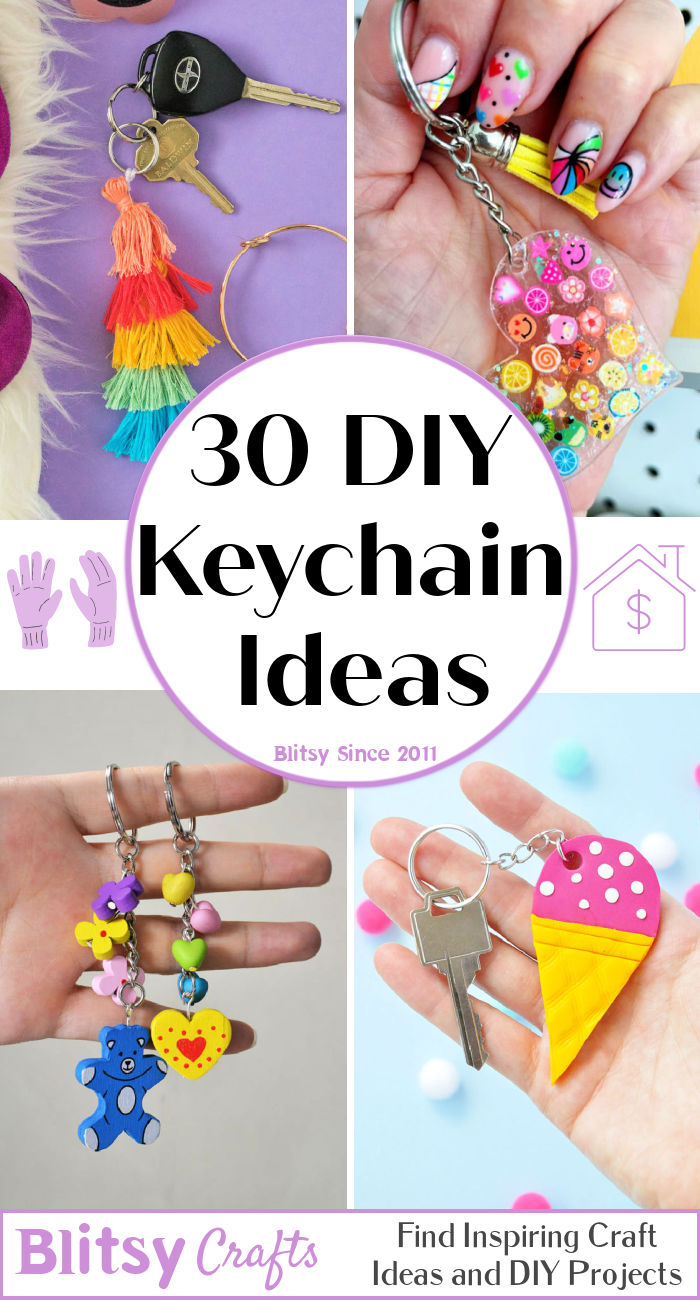 30 DIY Keychain Ideas to Gift or Sell Blitsy