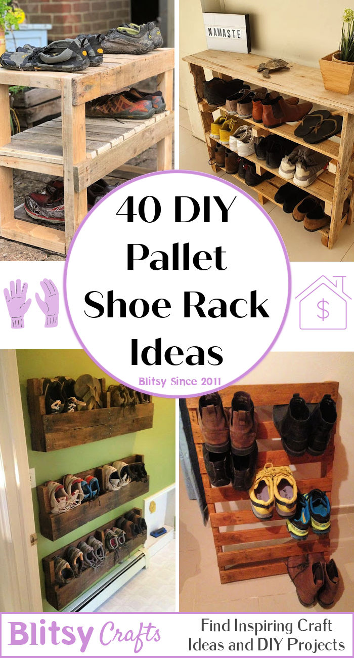 25 Wooden Pallet Shoe Rack Ideas and Plans Blitsy