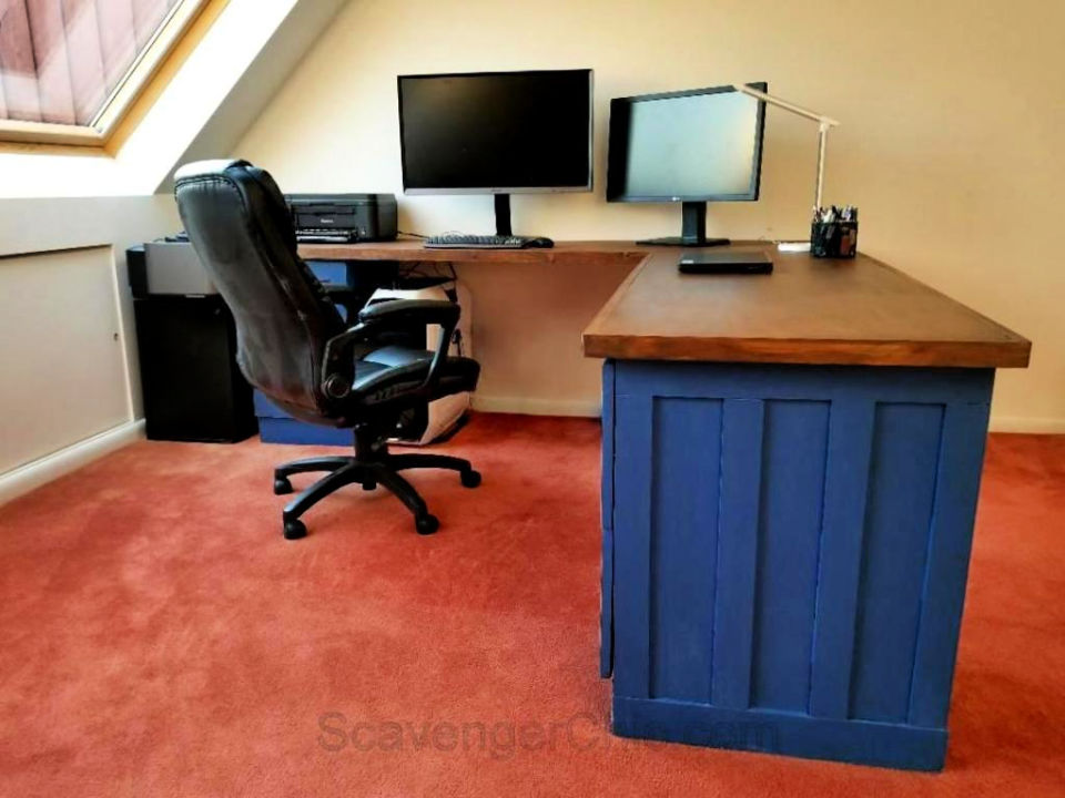 25 Free DIY L Shaped Desk Plans & Ideas Blitsy