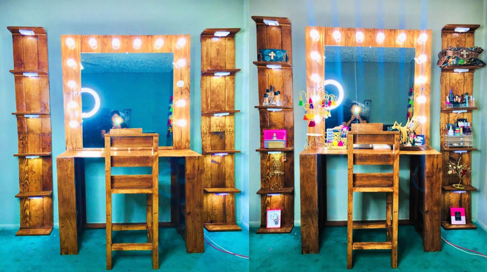 10 DIY Woden Pallet Vanity Plans and Ideas Blitsy