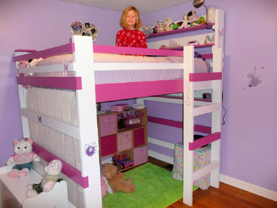 30 Free DIY Loft Bed Plans for Kids and Adults Blitsy