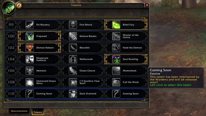 Havoc Demon Hunters receive (nearly) full talent tree in latest Legion alpha build