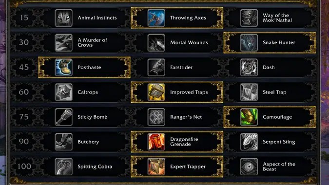 best in slot marksmanship hunter legion