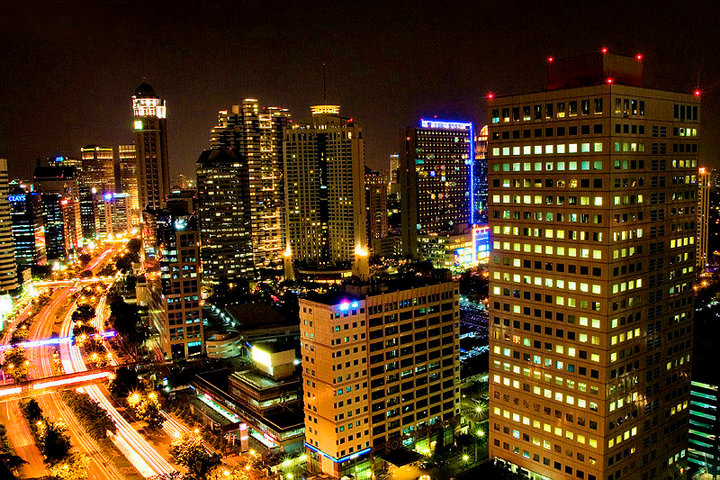 Indahnya Jakarta Di Malam Hari Business Lounge