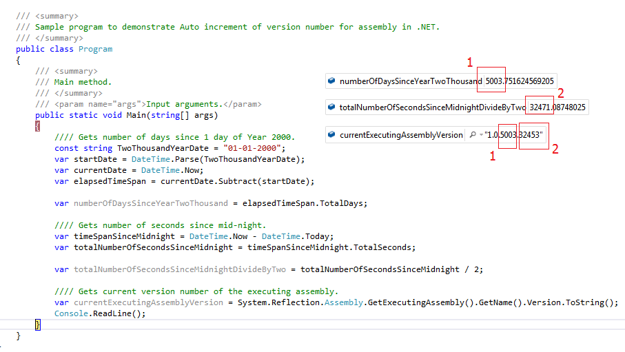 How to auto increment version number of assembly in and Visual
