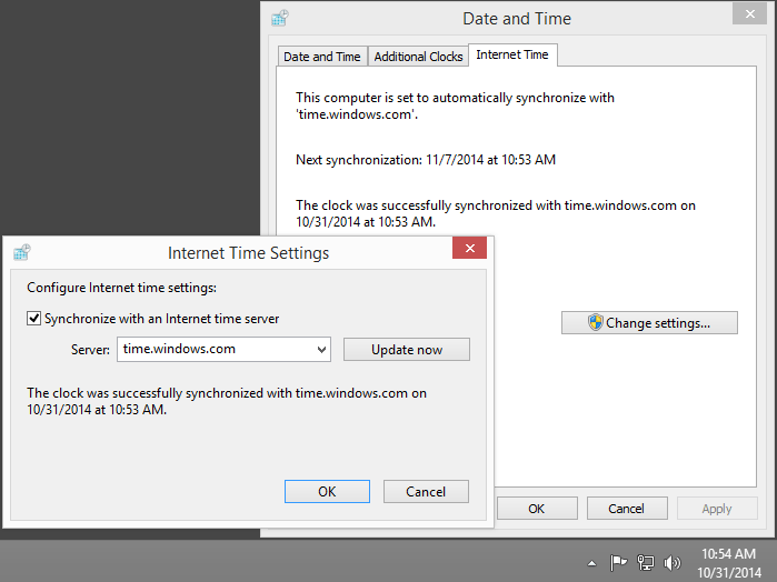 How to change time sync time interval in windows