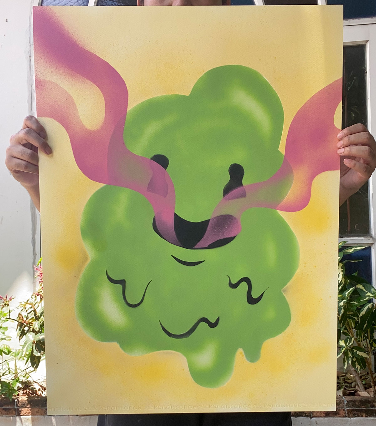 Spray paint posters Blob Boy & Friends