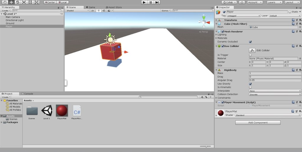 Understanding Unity with Tutorials Blob Run