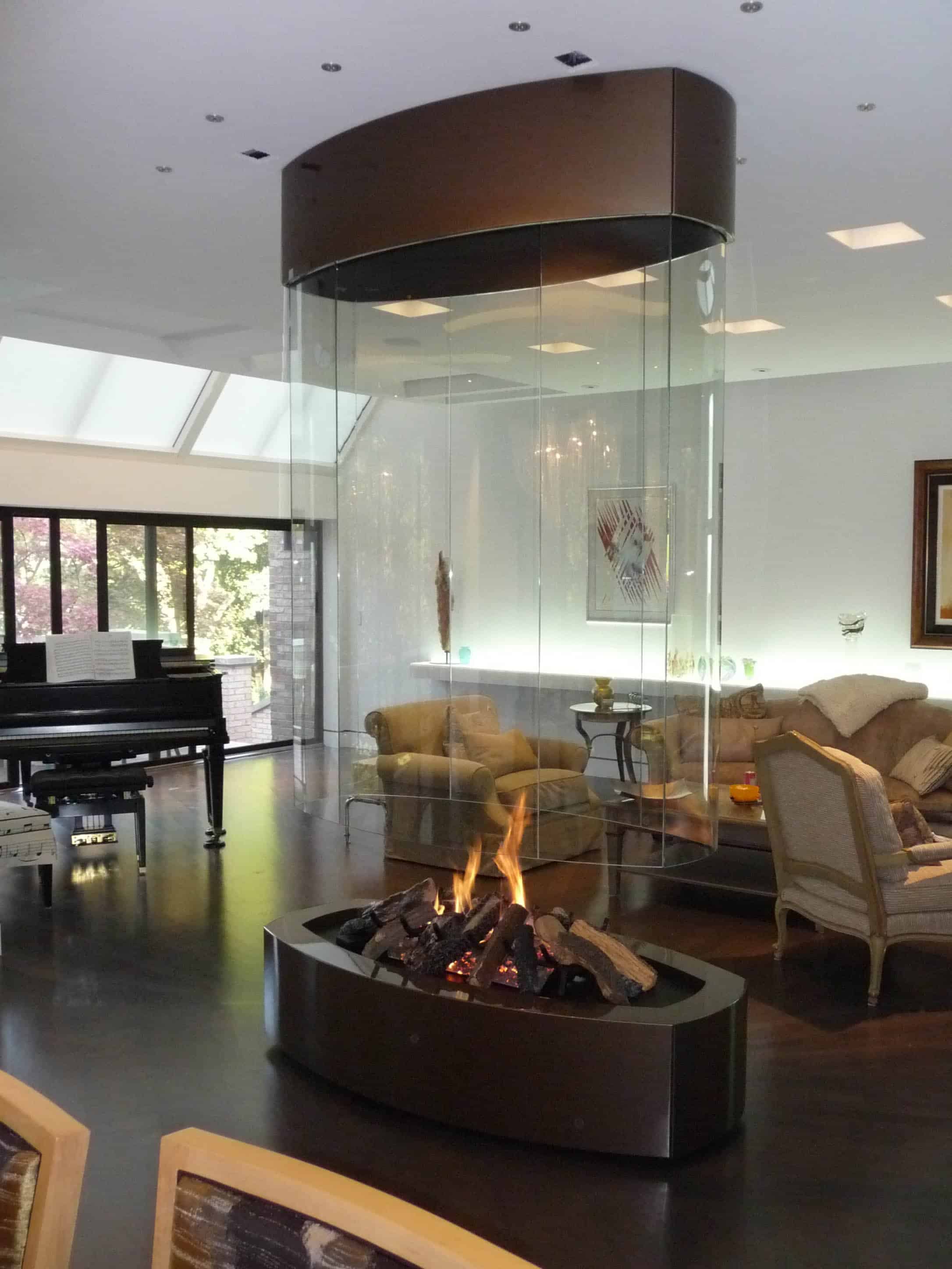 oval fireplace contemporary fireplace suspended fireplace