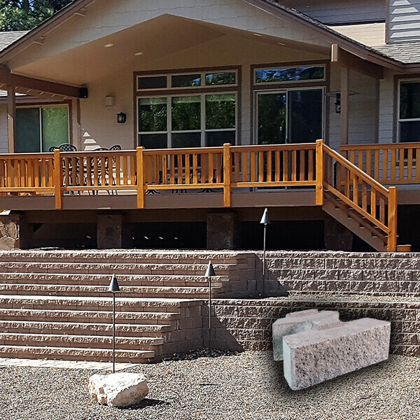 Classic Retaining Wall 6 | Home Outdoor Masonry Hardscape | Block-Lite