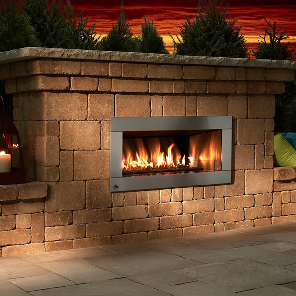 Contemporary Fireplace Home Outdoor Masonry Hardscape BlockLite Arizona