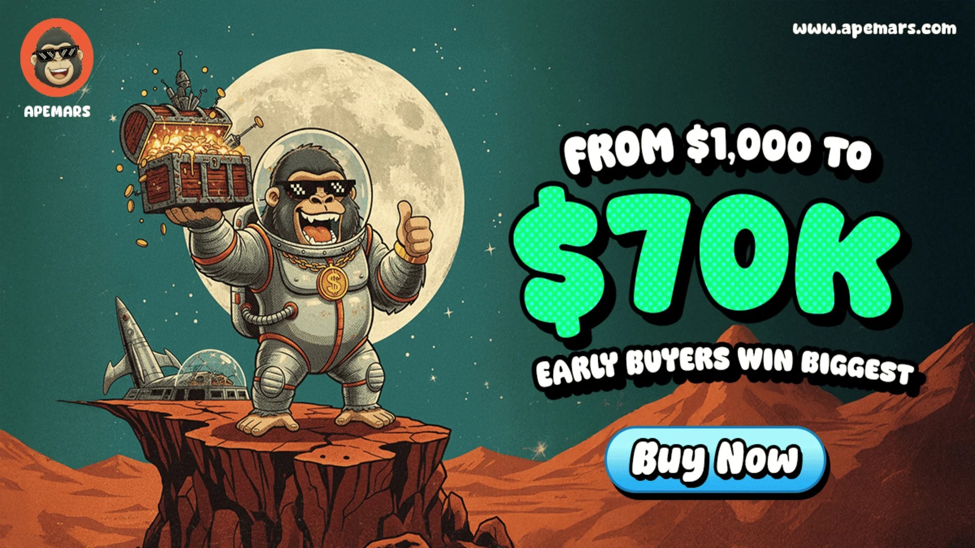 Don’t Miss Out on Top Crypto Coins: Solana News Today Eyes $500 Long-Term, But APEMARS Could Skyrocket 6,900%+ Before You Blink