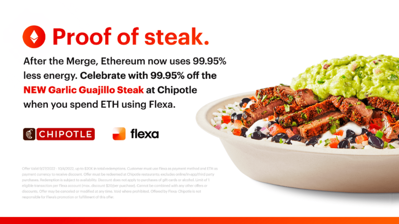 Celebrate Ethereum Merge Success With 99.95 Off Chipotle’s New Garlic