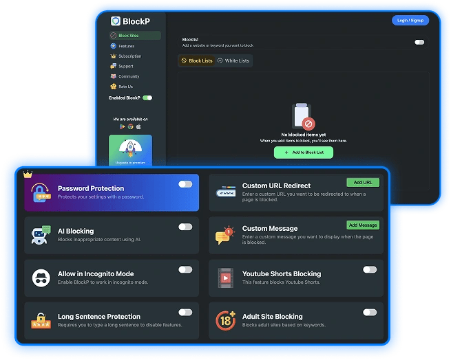 #1 Free Porn Blocker Chrome Extension | BlockP