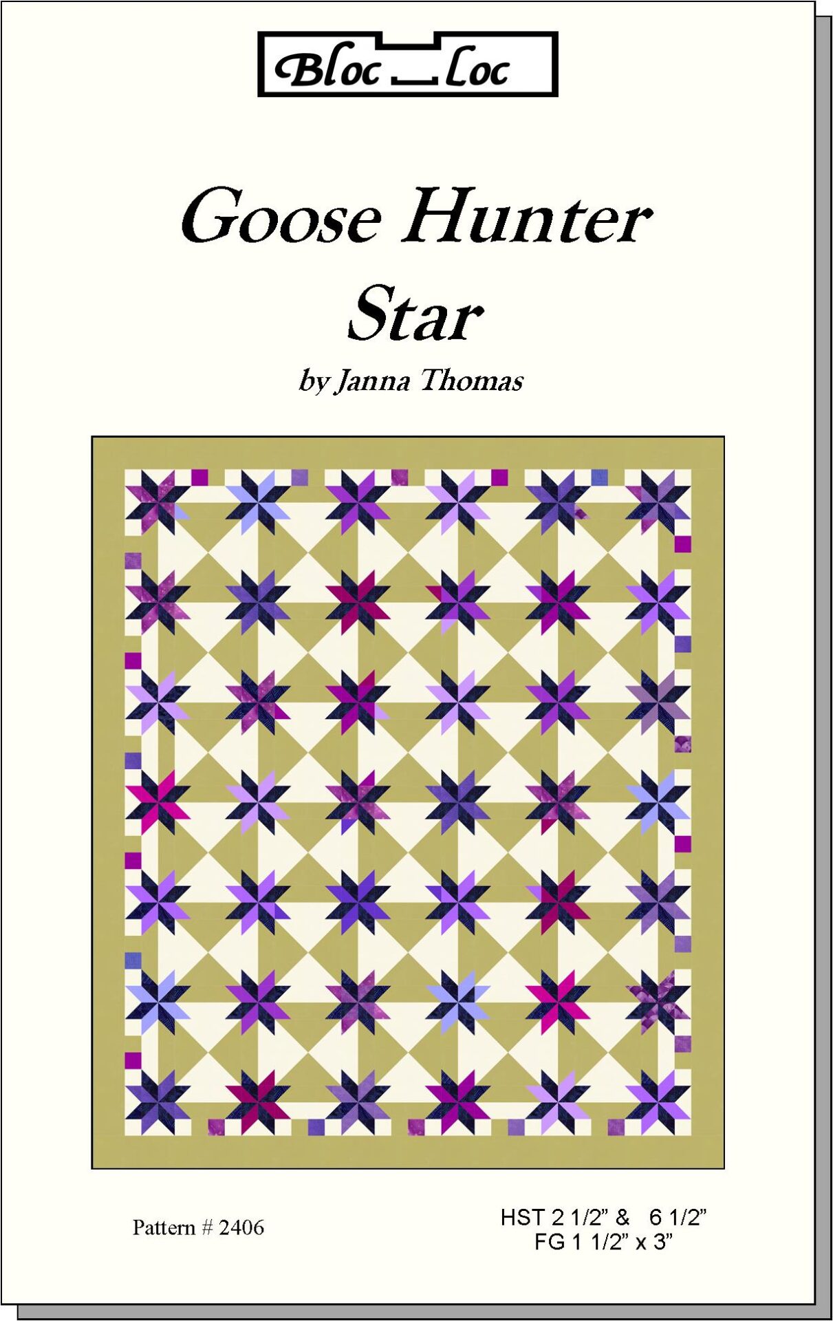 Goose Hunter Star Pattern Bloc Loc Rulers