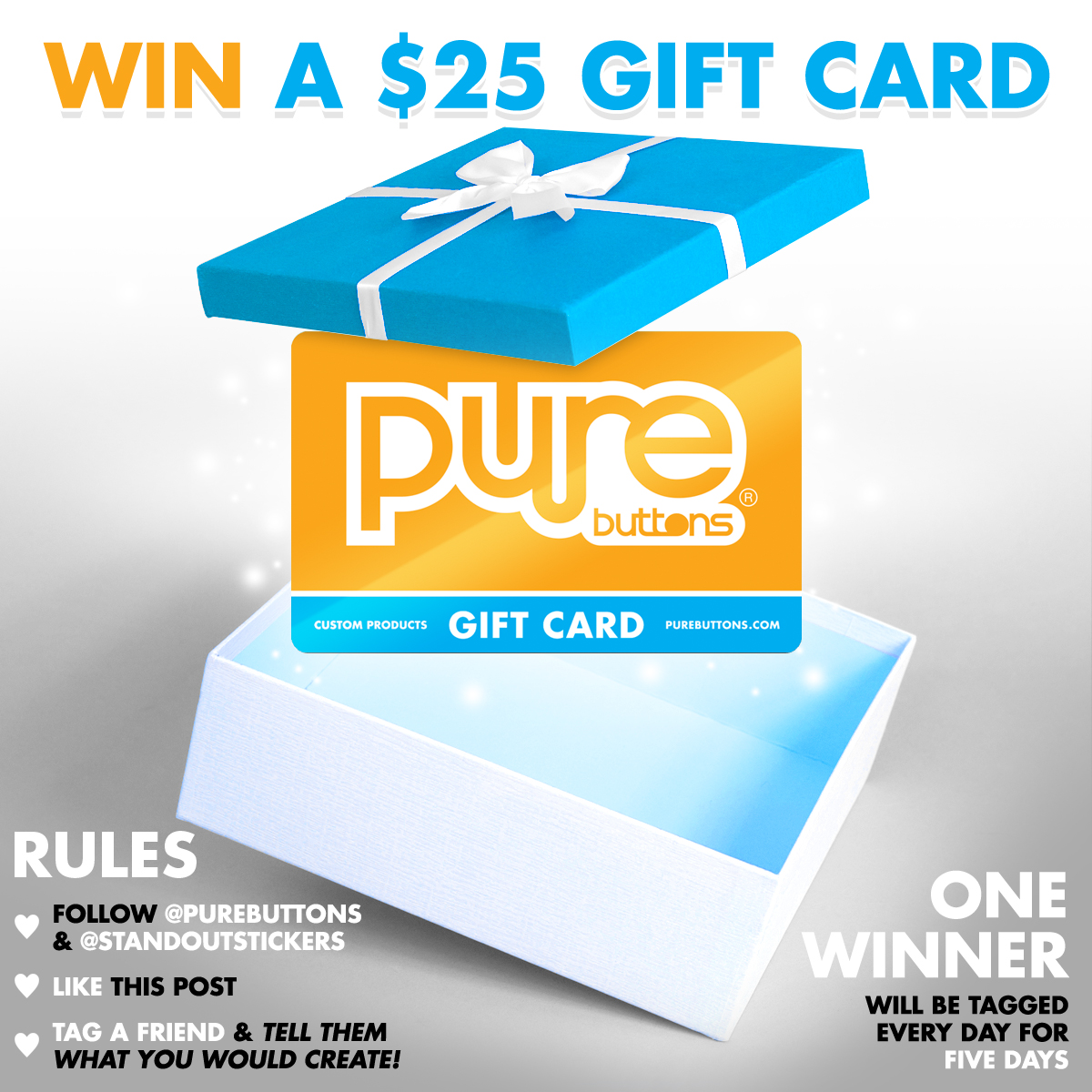 Win a 25 Pure Buttons Gift Card