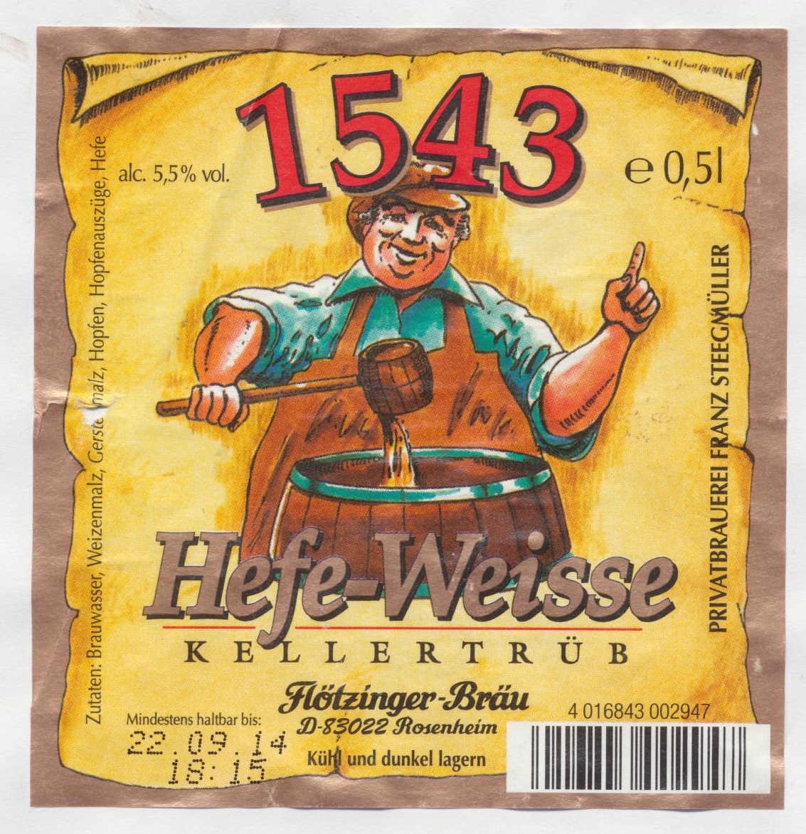 Flötzinger Bräu 1543 Hefe Weisse BLOGB.INFO