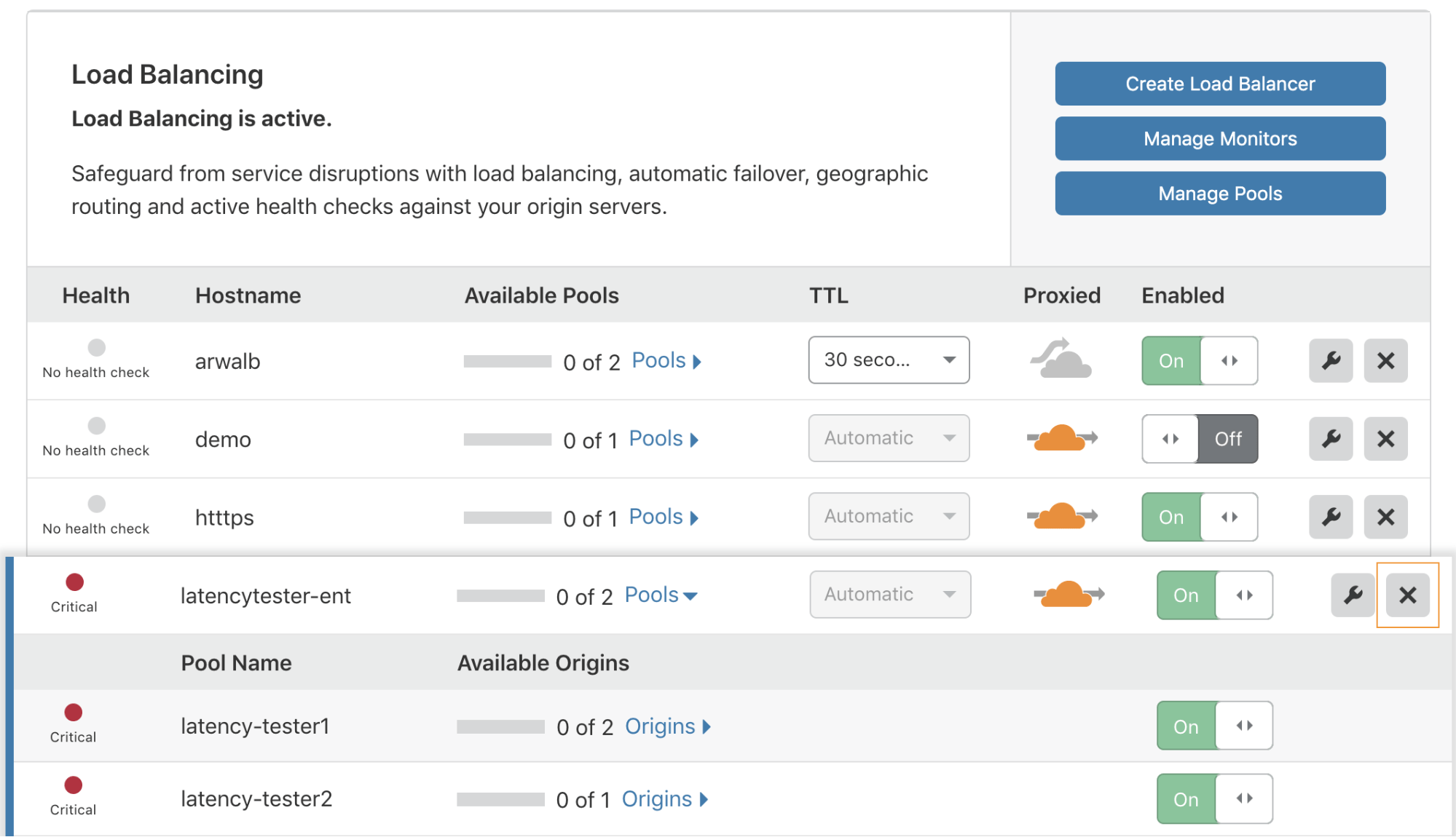 Adding the Fallback Pool to the Load Balancing UI and other significant