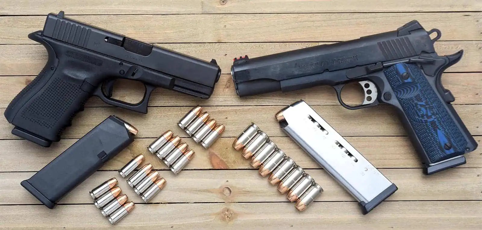 1911 vs Glock AmmoMan School of Guns Blog