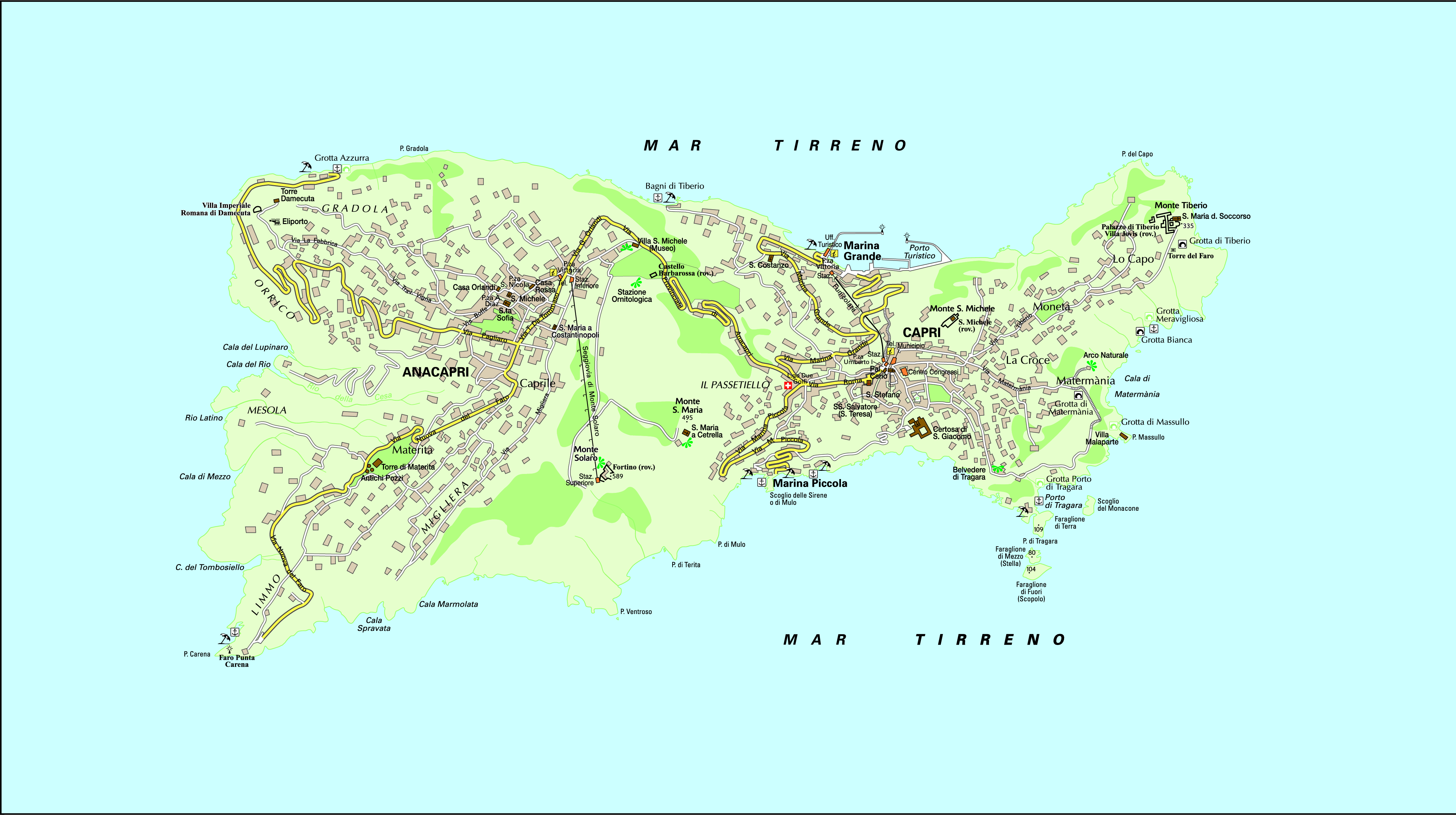 Mapas de Capri Guía Blog Italia