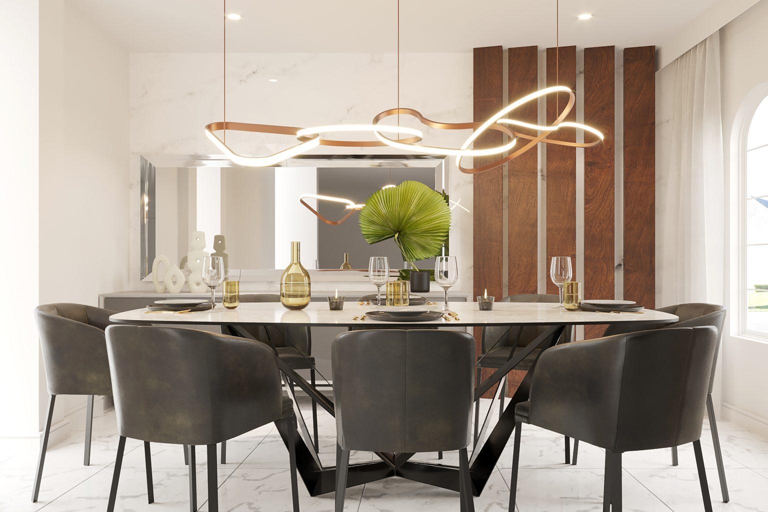 The Perfect Height for Your Dining Room Chandelier