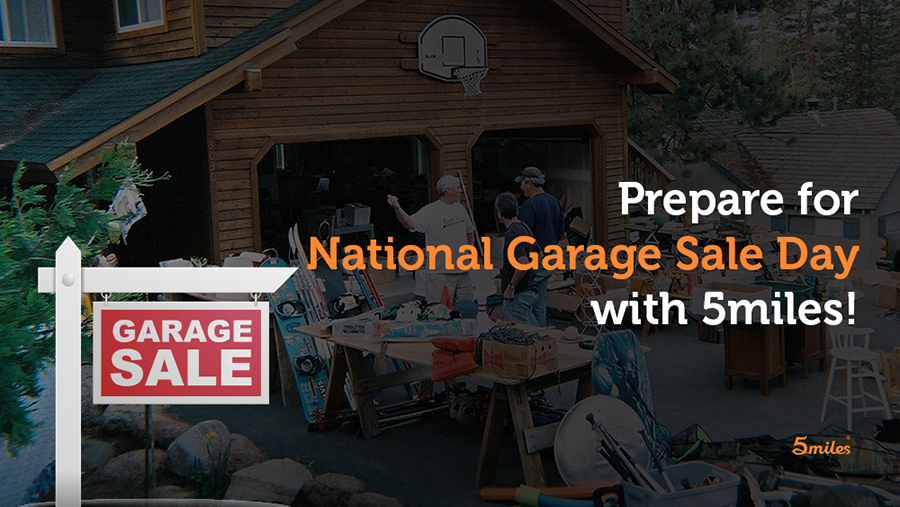 National Garage Sale Day is Aug. 11. List yours on 5miles today! 5miles