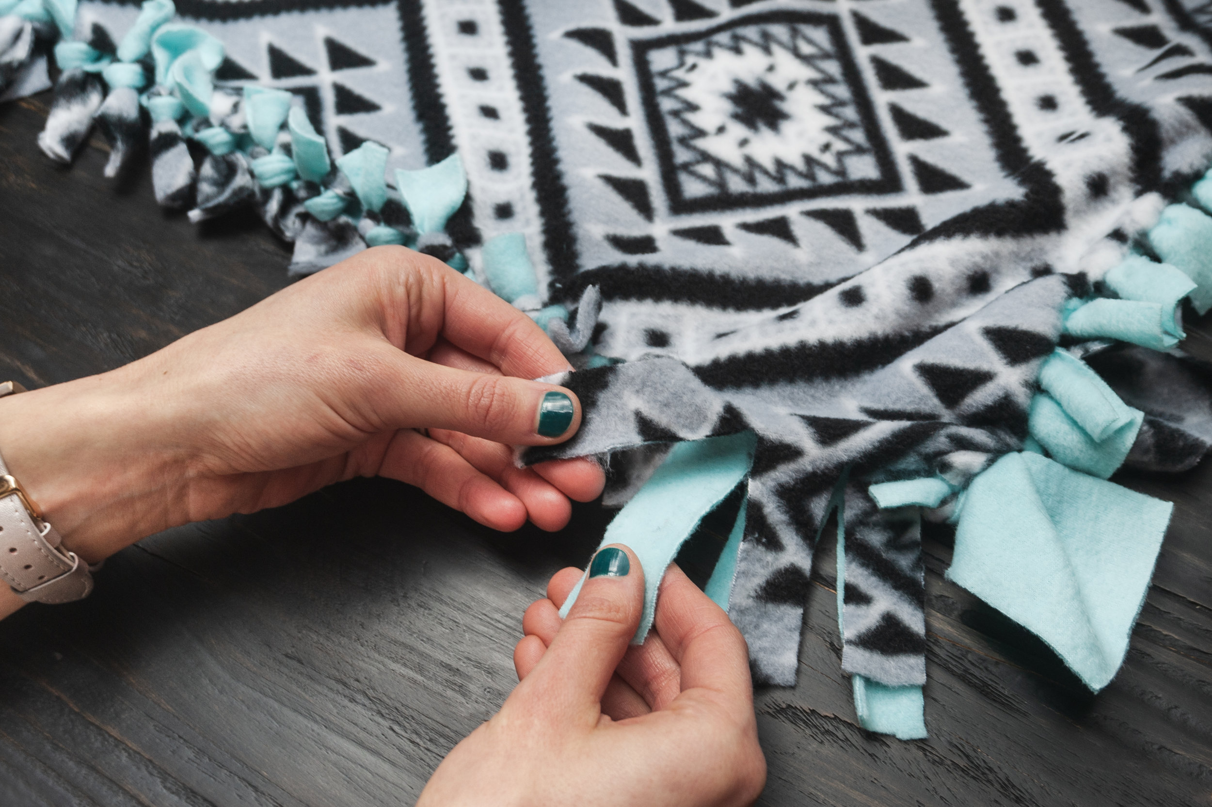 How to Create a NoSew Blanket Home Made with Aaron's