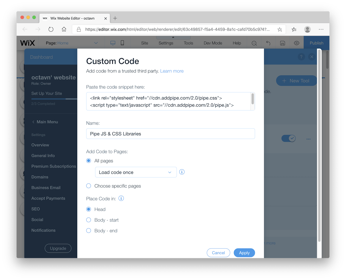 How To Capture Videos On Your Wix site Using Pipe Video Recorder