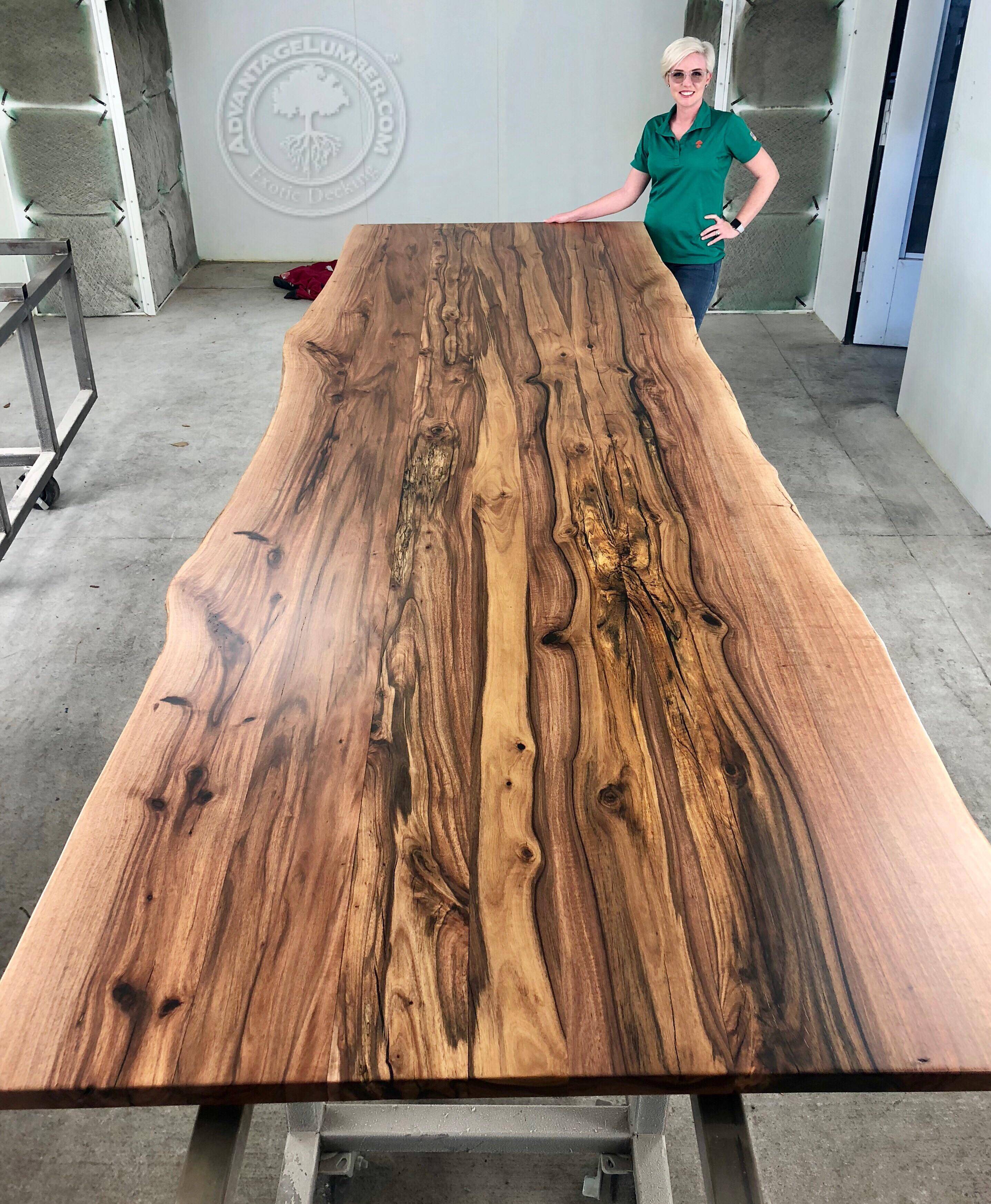 Live Edge Slab Table Made From Australian Beefwood AdvantageLumber Blog