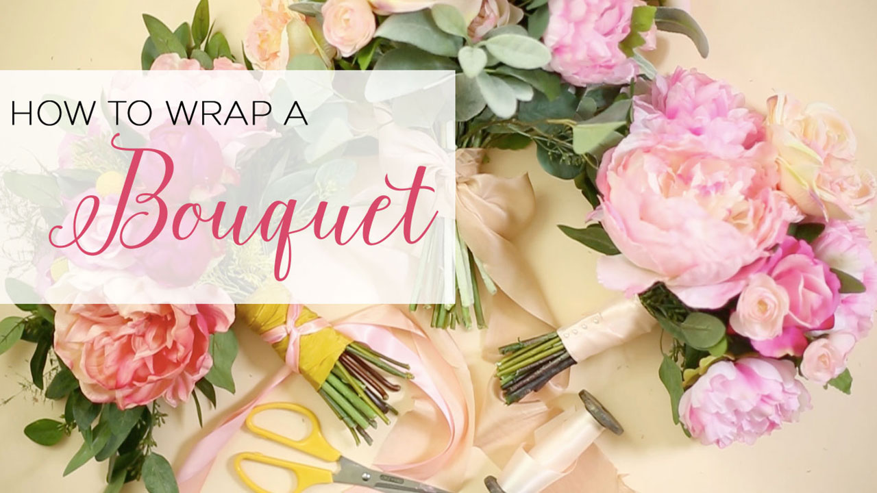 Three Ways To Wrap A Bouquet Wedding Blog