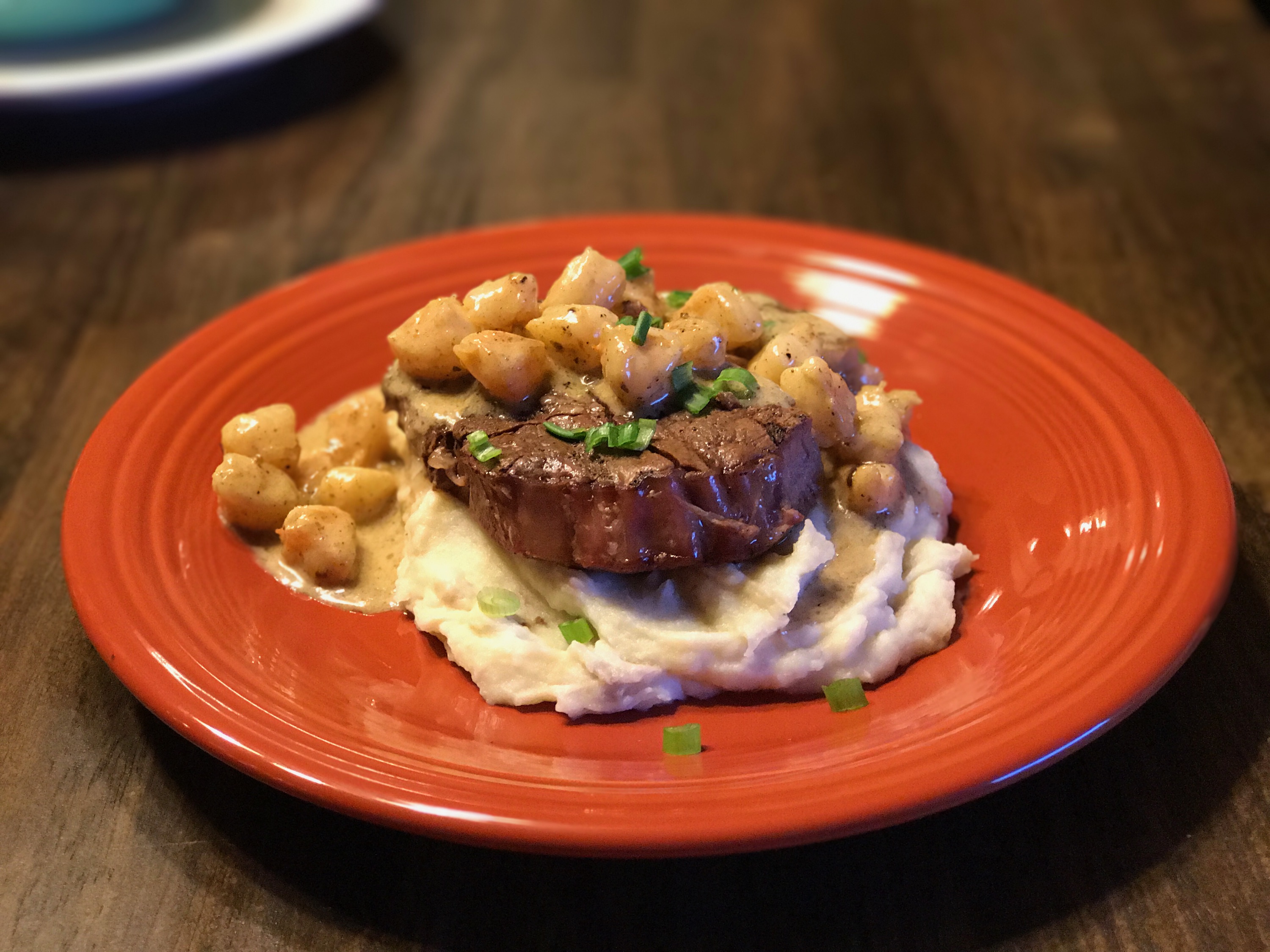 Steak with Shrimp Cream Sauce Alisons Pantry Delicious Living Blog