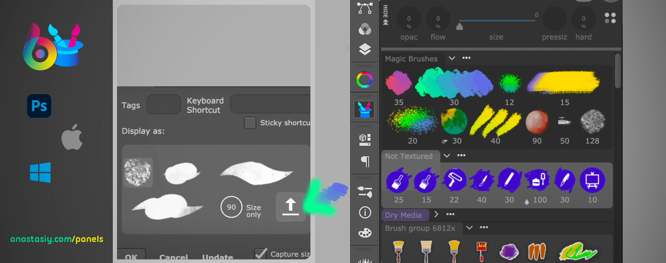 Tip115 Custom Images for Brush/Tool Presets in MagicSquire