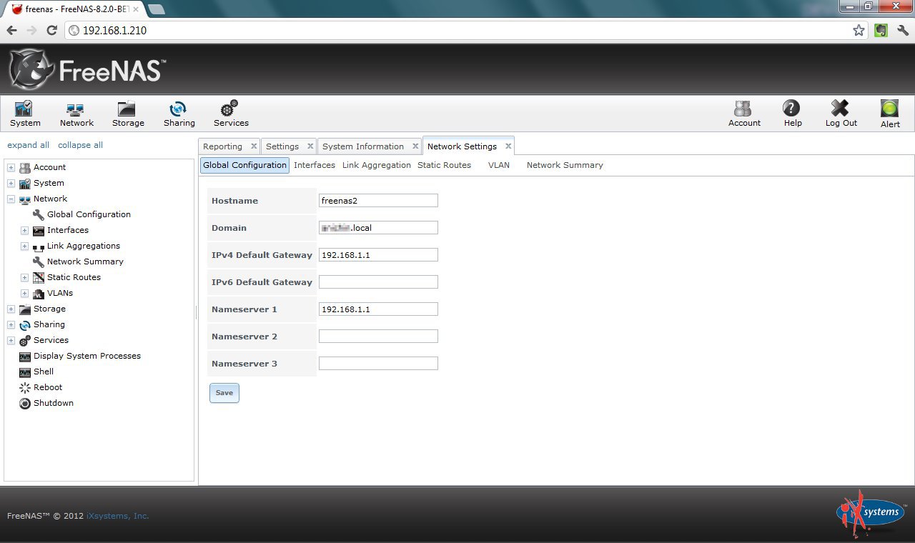 FreeNAS Initial Configuration CodeProject